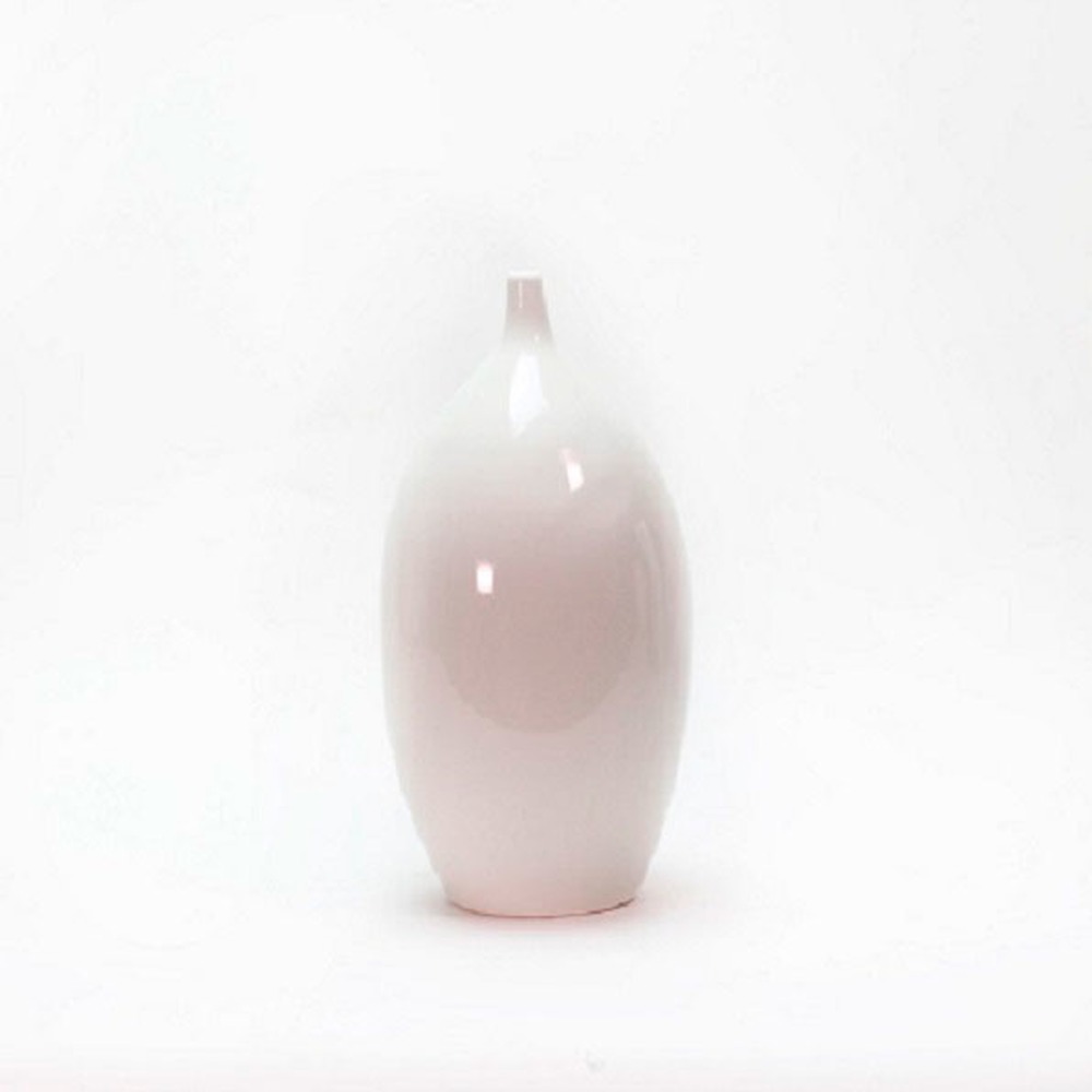 Vaso Niege Pequeno Branco Cerâmica