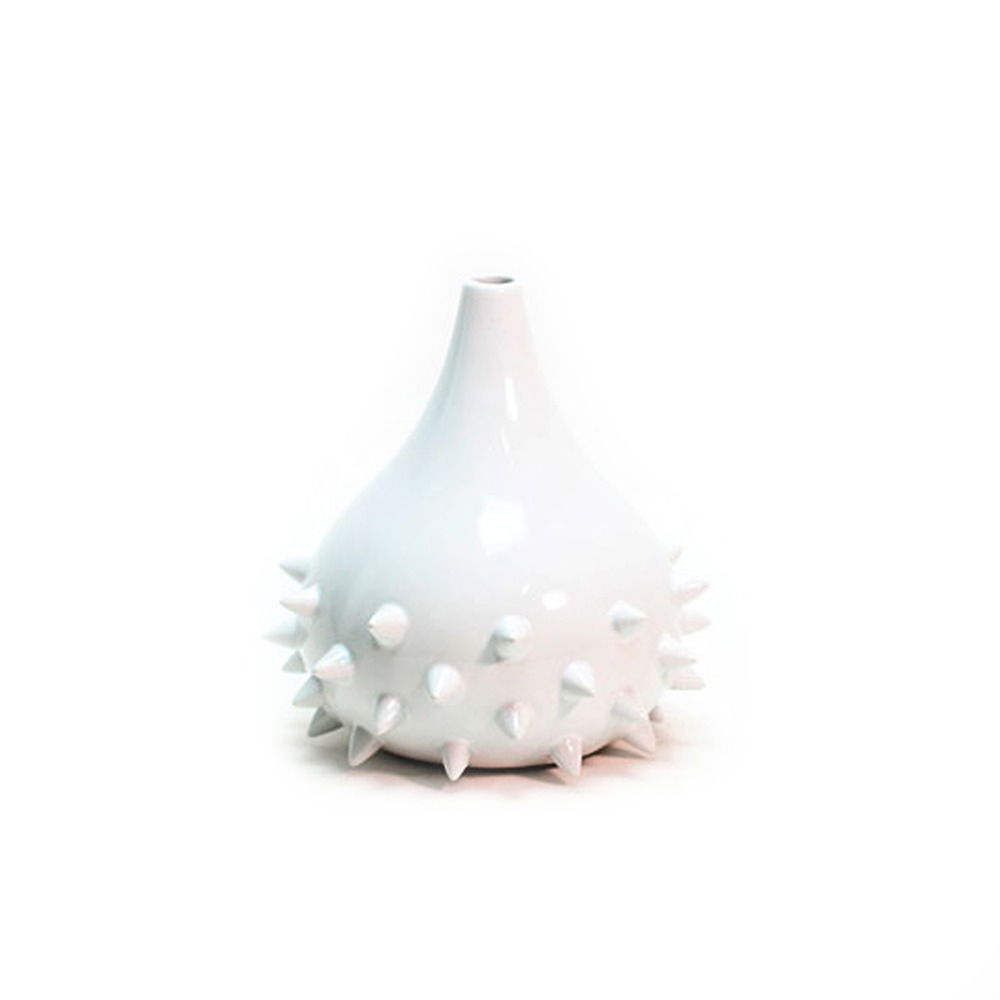 Cachepot Messina Cerâmico Branco Médio