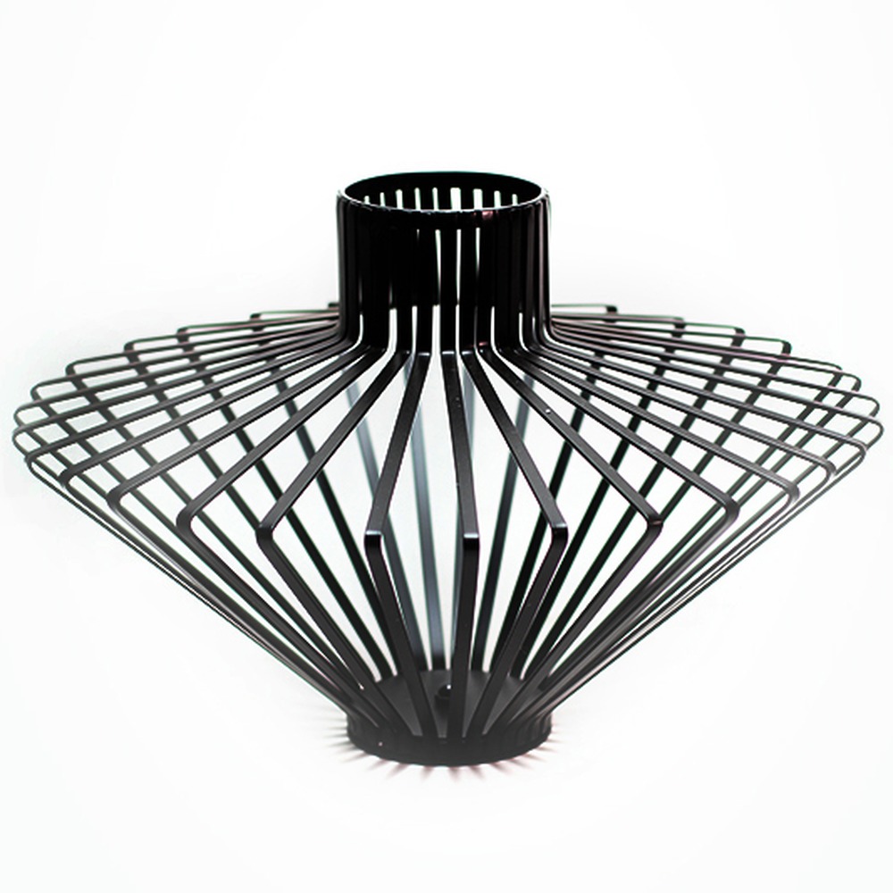 Vaso Rhombus Preto Media