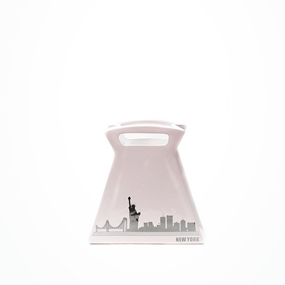 Cachepot Tasche New York Branco Grande
