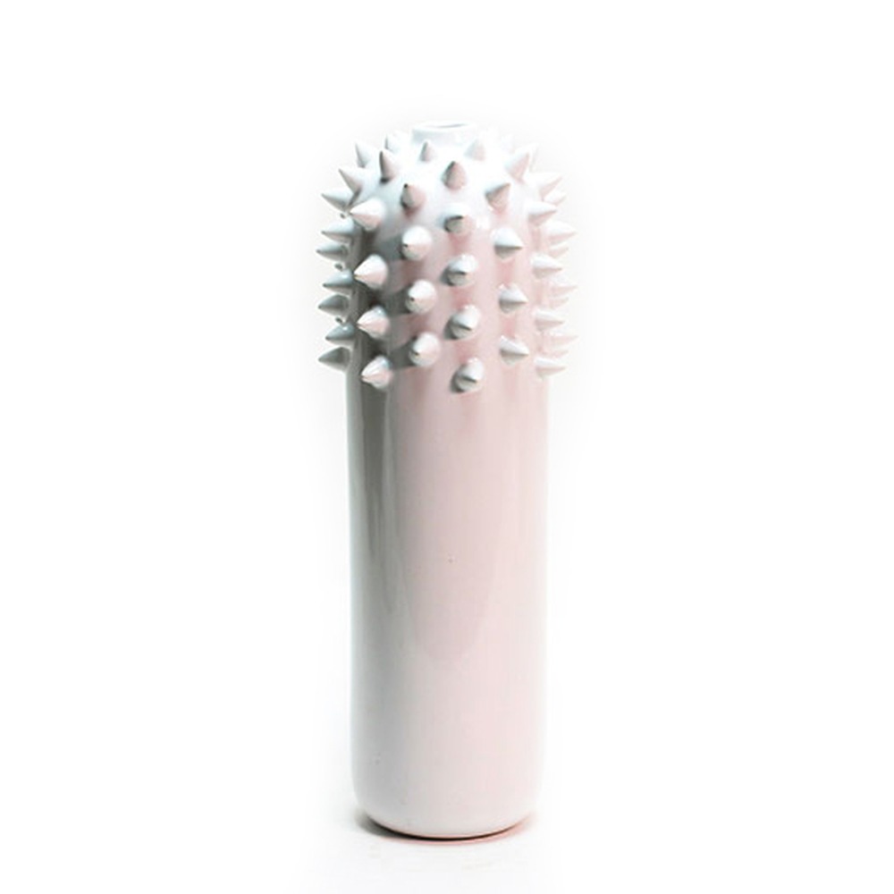 Vaso Messina Pregueado Branco Grande