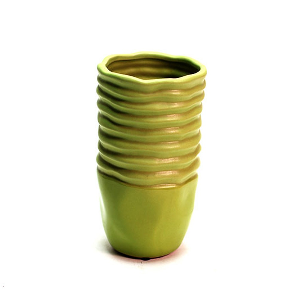 Cachepot Cerâmico Lyon Verde Grande
