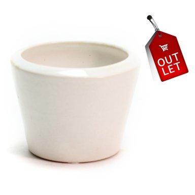 Cachepot Provence Cerâmico Branco Pequeno