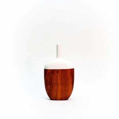 Vaso Noyon Amadeirado Escuro Médio