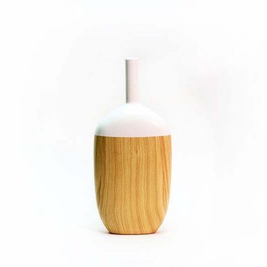 Vaso Noyon Amadeirado Claro Grande