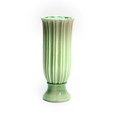 Cachepot Clamart Verde e Branco Grande