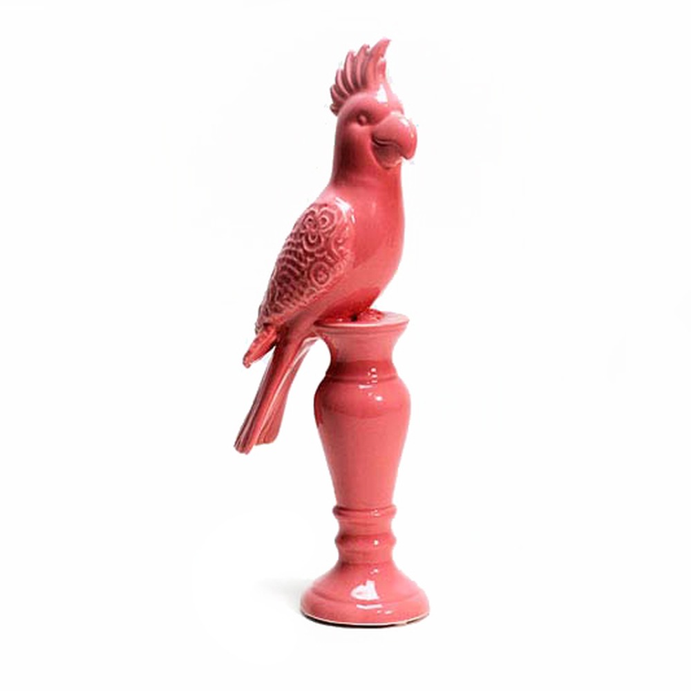 Escultura Calopsita Rosa Grande