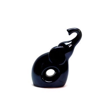 Escultura Elefante Slon Onyx Azul Grande