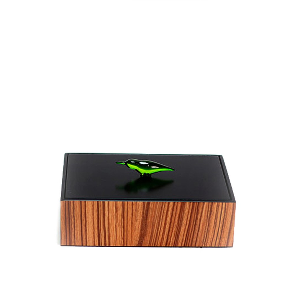 Caixa Decorativa Black Akorn Kayu Média
