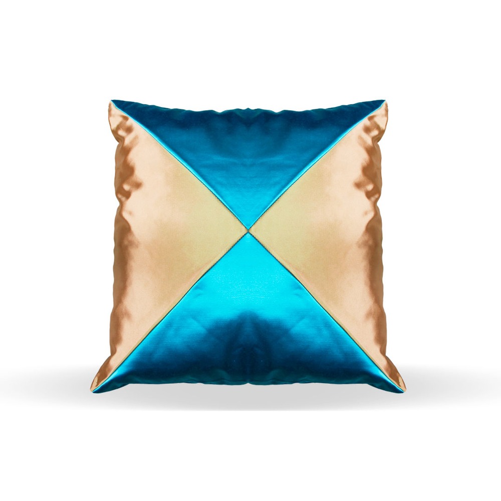 Almofada de Seda Golden and Blue – 40cmx40cm